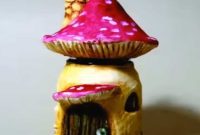 Unlock Whimsy Turn an Old Jar Into a Mushroom Fairy Dwelling