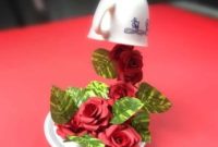 Whimsical Floating Teacup Centerpiece