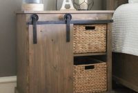Build Your Own Rustic Barn Door Nightstand