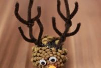 Crafting Adorable Reindeer from Pine Cones