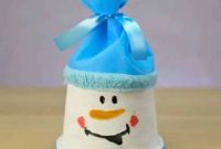 DIY Adorable Flower Pot Snowman