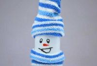 Transform Bottles into Cute Snowmen