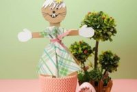 Hoppy Cardboard Easter Bunny Creation
