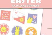 Sweet Easter Cupcake Toppers You Can Print Free