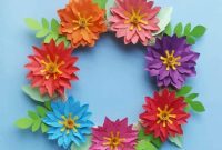 Stunning Paper Flower Wreath Free Template for Effortless Crafting