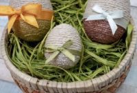 Handcrafted Rustic Glam Easter Eggs