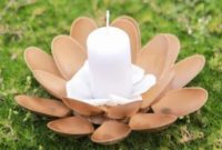 From Disposable to Dazzling: Plastic Spoon Candle Holders