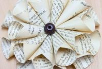Literary Blooms: Crafting Flowers from Old Book Pages