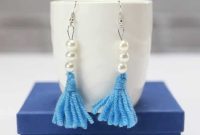 Create Your Own Trendy Yarn Tassel Earrings
