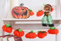Handmade Autumn Yarn Pumpkin Garland Tutorial
