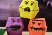 Creepy-Cute Egg Carton Monster Boxes for Halloween Treats