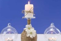 Rustic Glow: DIY Wine Glass Candle Holder
