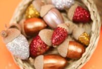 Sparkling Acorn Creations for Autumn Displays