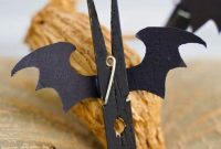 Spooky Fun Clothespin Bats for Halloween