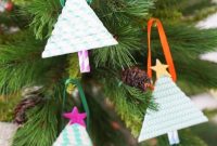 Paper Straw Mini Christmas Tree Charms