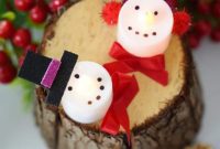 DIY 3D Santa and Snowman LED Christmas Tealight Ornaments