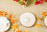 Rustic Chic Orange Peel Star Winter Garland