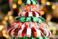 Festive Paper Strip Christmas Tree Delight