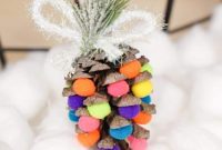 Vibrant Pinecone Christmas Decorations