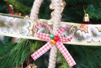 Farmhouse Jute Candy Cane Bauble