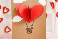 Easy DIY 3D Hot Air Balloon Valentine