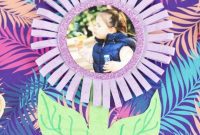 Craft Your Own Paper Flower Photo Keepsake