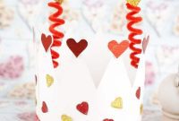 Easy Valentine Paper Crown Craft for Children
