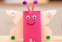 Craft Vibrant Butterflies from Paper Tubes