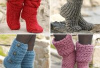 Knit the Cutest Cozy Slipper Boots Free Pattern