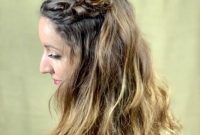 Chic Braided Twin Bun Half Updo