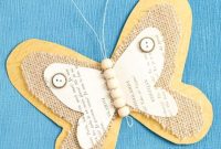 Whimsical Rustic Burlap Butterfly