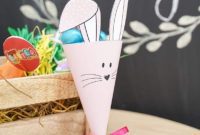 Free Easter Bunny Treat Holder Template