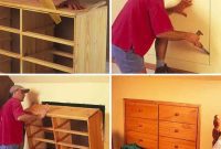 Ingenious DIY Knee Wall Dresser Space Solution