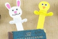 Popsicle Stick Easter Critter Bookmarks