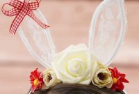 Craft Your Own Adorable Lace Bunny Ears Headband