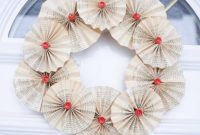 Enchanting Vintage Book Page Wreath Craft