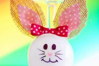 Hoppy Wine Glass Bunny Decor Tutorial