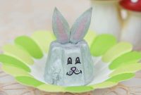 Adorable Upcycled Egg Carton Easter Bunny Craft