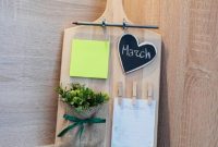 Rustic Reclaimed Cutting Board Command Hub