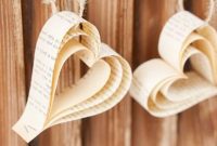 Heirloom Book Page Heart Bunting