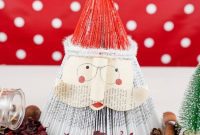 Literary Santas Crafted from Vintage Book Pages