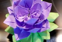 Elegant Paper Lotus Bloom Decor