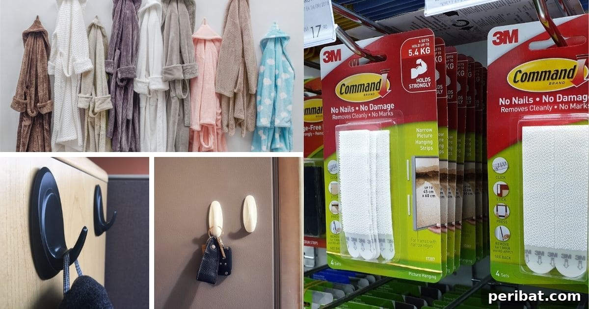 The Ultimate Command Strip Guide 75 Ingenious Uses and Application Tips 2 Creative uses for Command Hooks in a collage