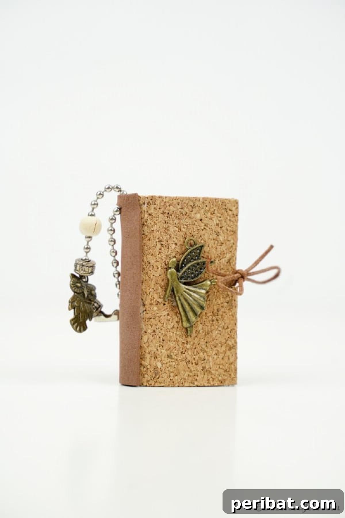 Old book page miniature book keychain