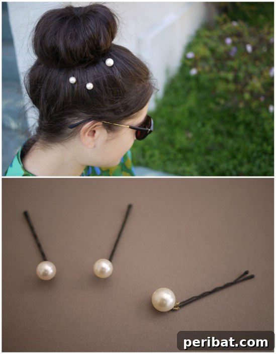 Bobby Pins: Your Secret Style Weapon 10 DIY Pearl Pins - 21 Unexpectedly Stylish Ways to Wear Bobby Pins - Elegant Hair Accessories