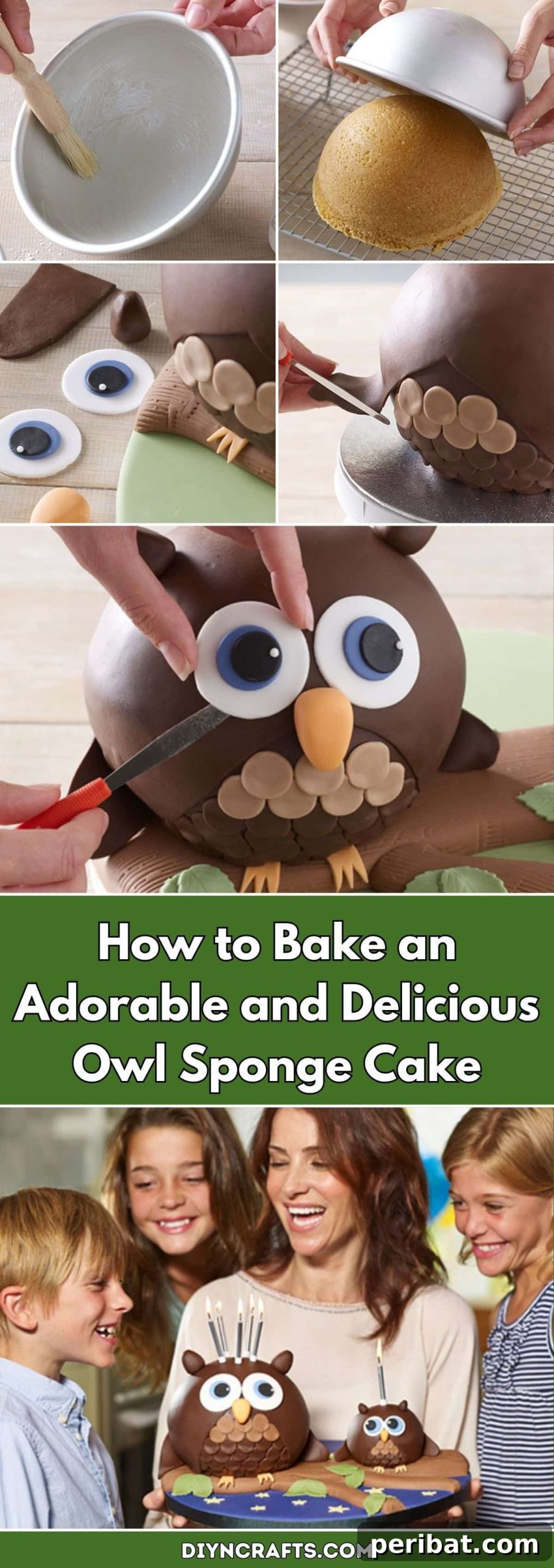 Bake a Hoot-tastic Owl Sponge Cake 2 How to Bake an Adorable and Delicious Owl Sponge Cake