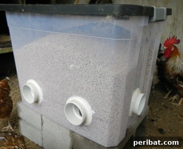 No waste chicken feeder