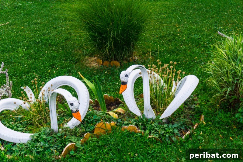 Rubber Reborn: 30 Garden Tire Transformations 11 Make Garden Art