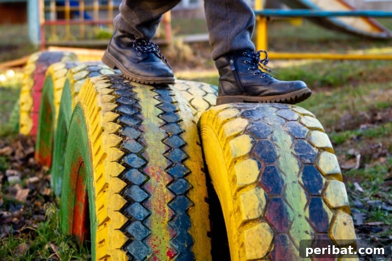 Rubber Reborn: 30 Garden Tire Transformations 18 Make a Tire Fun House