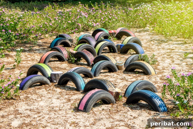 Rubber Reborn: 30 Garden Tire Transformations 24 Build a Tire Playground